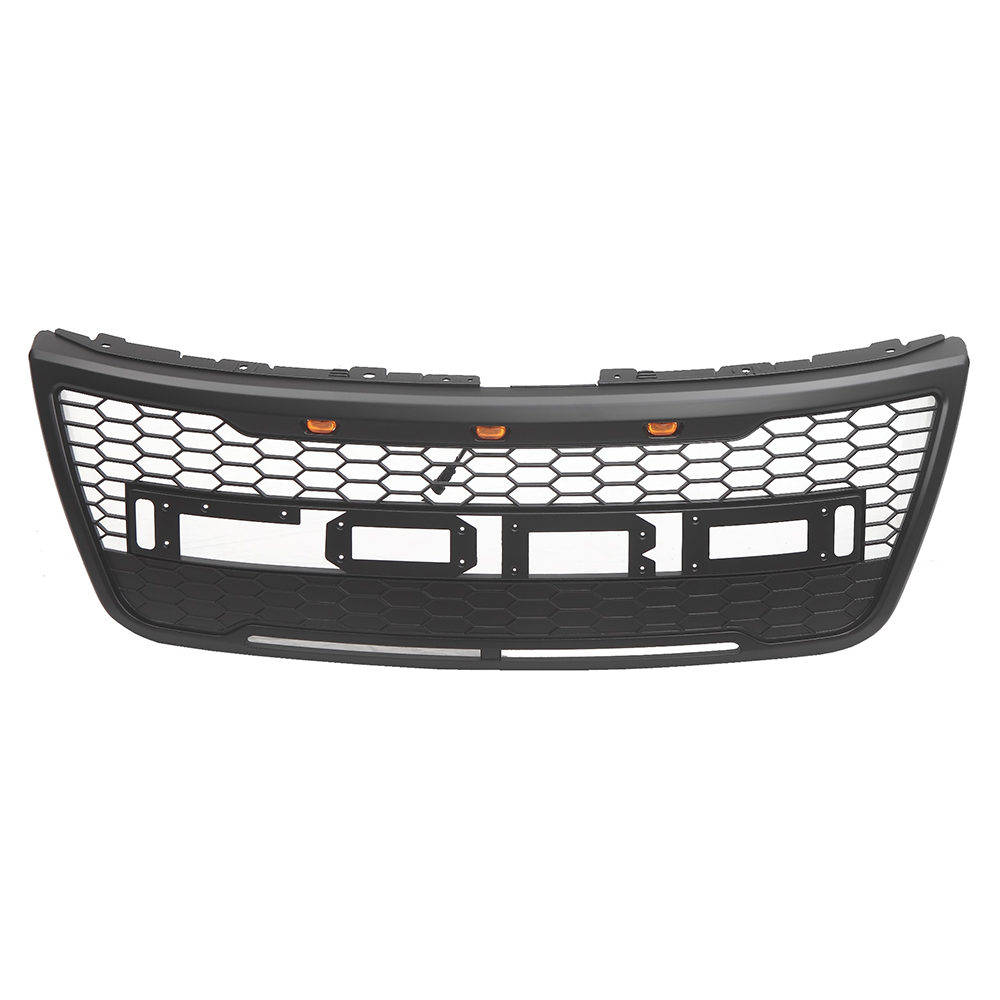 Front Grille For 2011-2015 Ford Explorer Mesh Grill Honeycomb With Letters Black