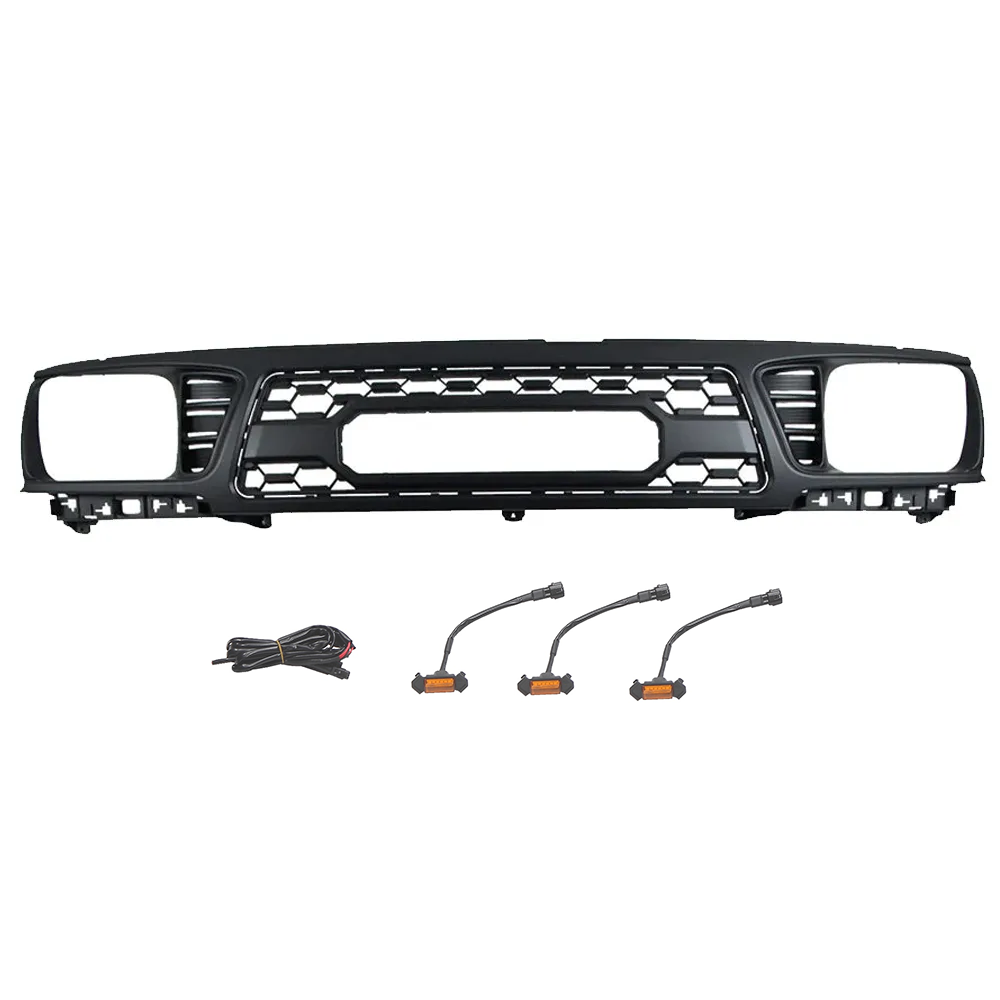 Front Grille For 1995-1997 Toyota Tacoma TRD Grill Cover With Letters Black