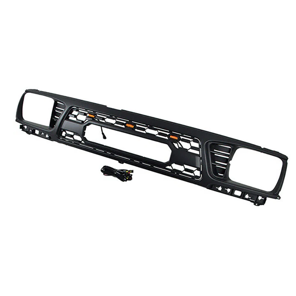Front Grille For 1995-1997 Toyota Tacoma TRD Grill Cover With Letters Black