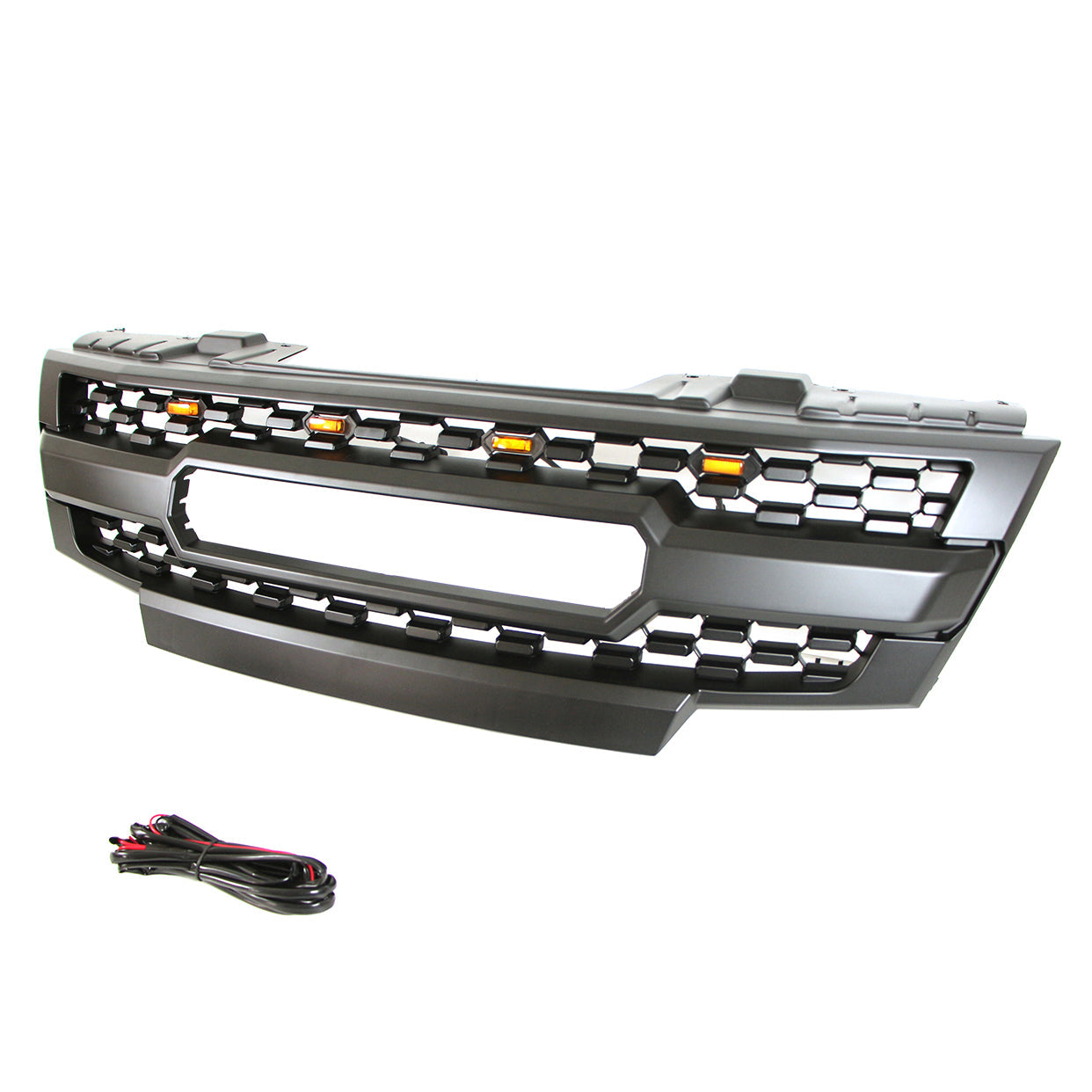 Front Grille For 2009-2021 Nissan Frontier Grill Cover With Letters Black