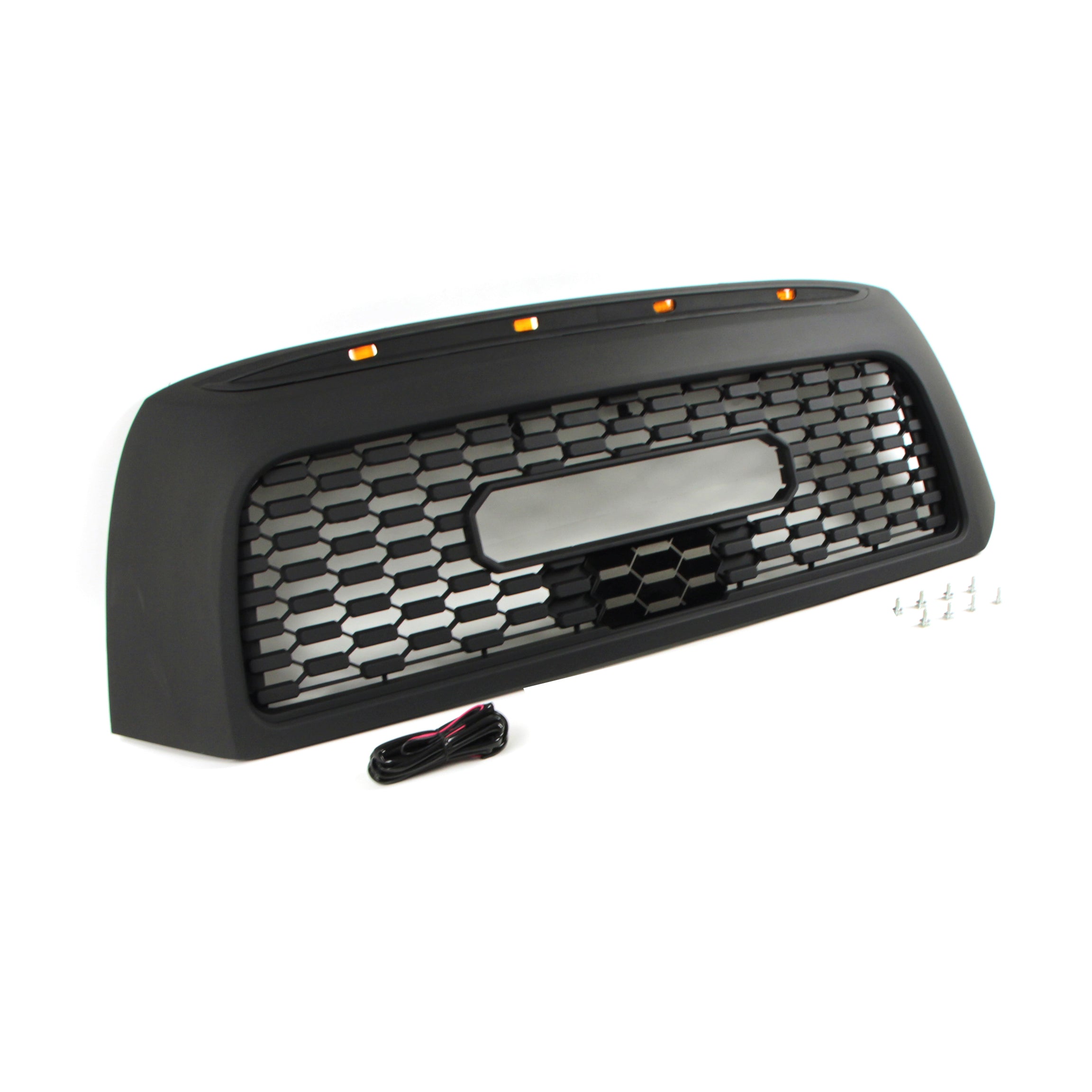 Front Grille For 2007-2013 Toyota Tundra Bumper Grill Cover With Letters Black