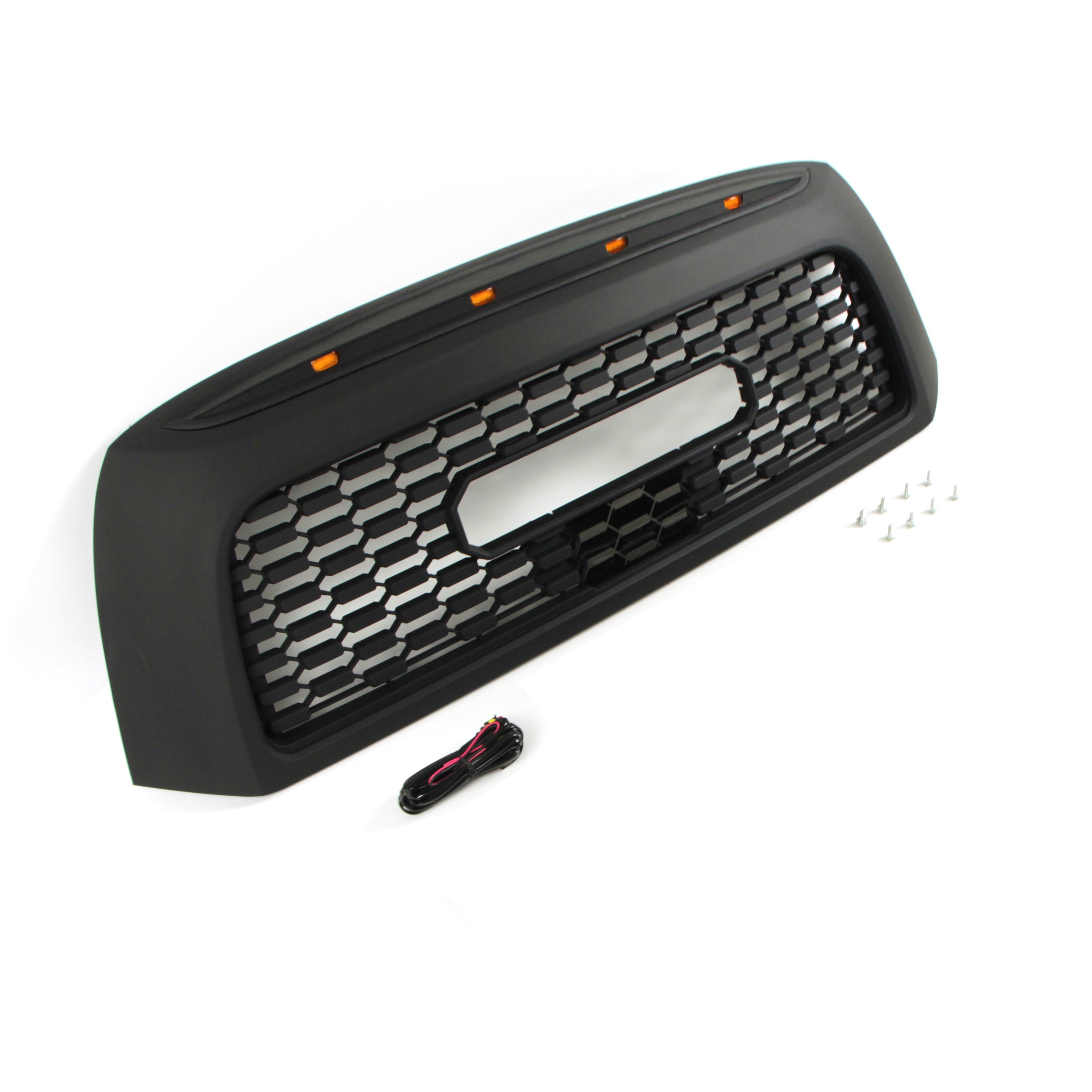 Front Grille For 2007-2013 Toyota Tundra Bumper Grill Cover With Letters Black